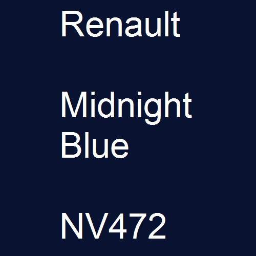 Renault, Midnight Blue, NV472.